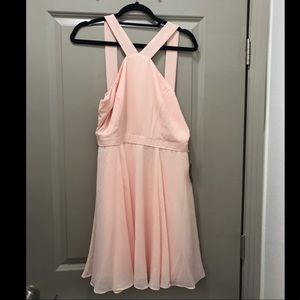 Lulus peach colored skater dress